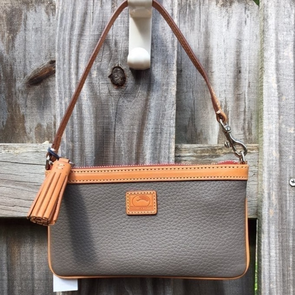 Dooney & Bourke AWL Large Slim Wristlet with Tassel